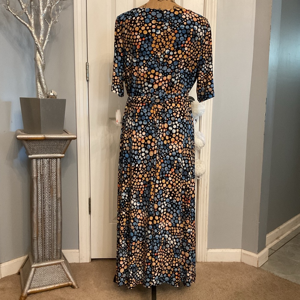 Kasper Printed Fit and Flare Midi Dress - Picture 3 of 6